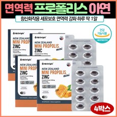 프로폴리스 아연 플라보노이드 면역 비타민E 30캡슐x4