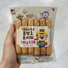 목우촌 뽀로로와친구들 프랑크 130g x 3 x 1개, 아이스박스포장