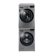 LG전자 트롬 세탁기 24kg + 건조기 17kg 세트 F24VW-7VL 방문설치 모던 스테인리스, F24VDWD(세탁기), RH17VTLN(건조기), 그레이