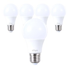 씨티오 LED 전구 8W, 주광색, 5개입