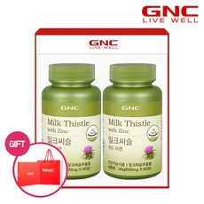 [GNC] 밀크씨슬 위드 아연 2개 세트, 단품, 단품
