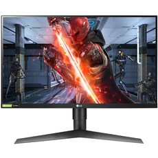 모니터 LG 27GL650F-B 27 인치 풀 HD UltraGear G-Sync 호환 게임 모니터 144Hz 상쾌한 쥐, 1개