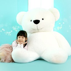 누리토이즈 곰인형, 화이트, 소형 (50cm)