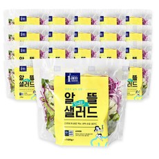 [1am] 알뜰 데일리 세척 야채 샐러드 옐로우, 20팩, 100g