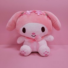 산리오인형 학사모 과일 프렌즈 생일케이크 왕관 가방고리 캐릭터 봉제 인형, 체리블라썸 마이멜로디 25cm