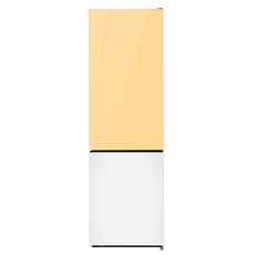 하이얼 글램 글라스 일반형냉장고 방문설치, 웜 바닐라 +화이트, HRP255MDVW