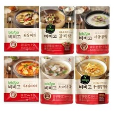 비비고 국 탕 찌개 6종 세트, 2세트