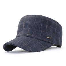 베이직엠 남성 여성 겨울 밀리터리 군모 윈도우체크 Brooklyn