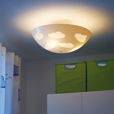 IKEA 이케아 SKOJIG 어린이방 조명 천장등 화이트 302.862.18