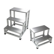 가정용 안전 작업발판 1단 2단 3단 알루미늄 철제 실내 간이 미니 계단, 01.알루미늄 1단발판