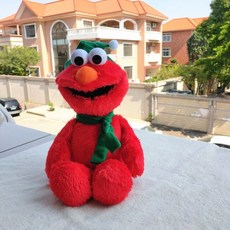 웃는엘모인형 엘모 굿즈 Elmo 세서미 스트리트 애착인형 40cm 빅버드 쿠키 몬스터 인형 소프트 베개 선물