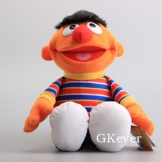 웃는엘모인형 엘모 굿즈 Elmo 세서미 스트리트 애착인형 가지 쿠키 그로버 빅버드 조이 어니 키즈 소프트 인형 28-36 cm, Ernie