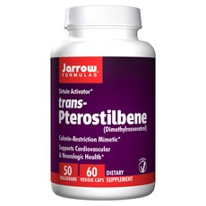 재로우 트랜스-프테로스틸벤 50mg 베지 캡 비건, 60개입, 1개