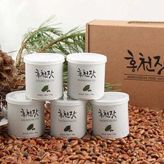 홍천 잣 국내산 백잣 5캔 명품 햇잣 견과류 (총500g/100gx5캔) 선물포장, 1개, 5캔(100gx5캔)
