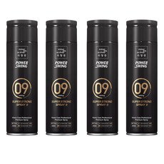 미쟝센 파워스윙 슈퍼 스트롱 스프레이 9, 200ml, 4개