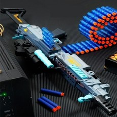 너프 기관총 롱스트라이크 롱샷 라이벌 모듈러스 엘리트 에땁 M416 M60 따발총 너프건, 탄64