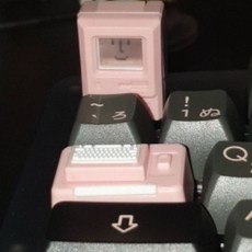 기계식 키보드에 대한 새로운 Personalizados Keycaps 클래식 레트로 귀여운 투명 Keycaps 자기 정장 ESC + 1.5U 탭, 분홍색