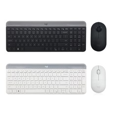 로지텍 MK470 슬림 무선 콤보 병행 무선키보드 마우스세트, 없음, 퓨어화이트 (영문자판)
