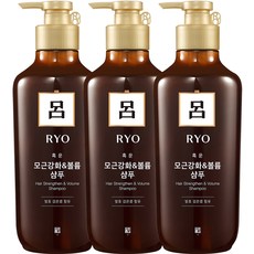 려 흑운 모근강화 볼륨케어 샴푸, 550ml, 3개