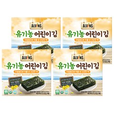 엘빈즈 유기농 어린이김 10개입, 건강한 맛, 4개