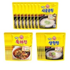 오뚜기 옛날 사골곰탕 350g*8입+설렁탕 300g*6입+육개장 300g*6입, 6세트