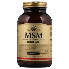 솔가 MSM 1000mg 타블렛 비건, 120개입, 1개
