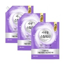 자연퐁 스팀워시 로즈마리향 주방세제 리필 1000ml x 3개