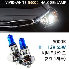 비비드화이트 현대 그랜져TG 06-09년 하향등 H7 전조등, 5000K 그랜져TG 하향등 H7(2개1세트), 1세트