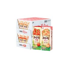 과수원 사과복숭아 190ml 24+24팩 총 48팩, 과수원 사과/복숭아 190ml 24+24