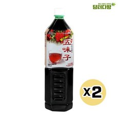 와이딜 1.5L음료베이스X2 오미자원액 청솔, 개당 용량본상품선택