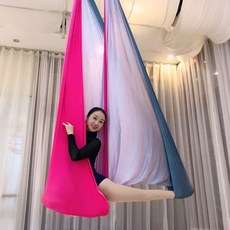 플라잉요가해먹 가정용 플라잉 요가 6color 기구 설치 공중요가 세트 스트레칭 해먹, 단일사이즈, 미터와 데이트하는 메리