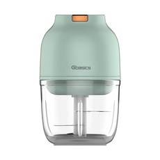 Gbasics 글라스 미니 무선 다지기 이유식 믹서기, 그린
