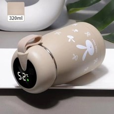 크리스마스 선물 대량 휴대용 커피 머그잔 자동차 차 물 보온병 병 절연 컵 온도, 320ML, khaki