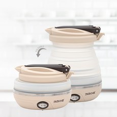 키친아트 라팔 휴대용 미니 폴딩포트 접이식 무선 주전자 커피 포트 0.6L KK-750HF