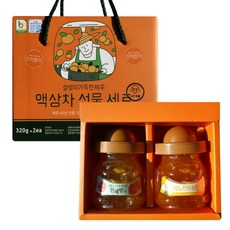 필내음 제주차선물 320g x 2종세트, 한라봉차 + 천혜향차, 1세트