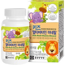 종근당건강 키즈 멀티비타민 미네랄, 60정, 1개