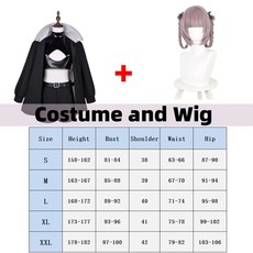 nanakusa nazuna cosplay call of the night costume wig black cloak jacket leather 조끼 반바지 복장 yofukashi