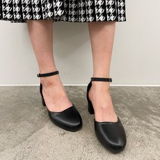 여성 베이직 스트랩 펌프스 힐 zn335