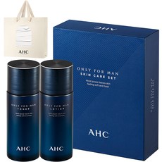 AHC 온리포맨 스킨케어 2종 + 쇼핑백 세트, 1세트