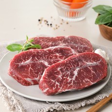 저지방 고단백 스테이크용 캡틴 부채살400g 2팩, 1개, 부채살400g 2팩-스테이크용(미국)