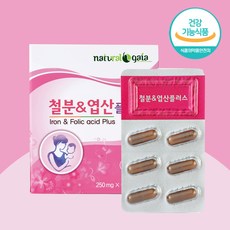 철분 & 엽산 플러스 2개월분 임신 준비 임산부 산모 수유부 영양제 비타민, 단품, 단품