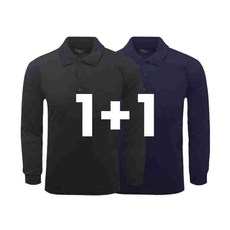 1+1 나인앤나인 데일리 30수 카라 긴팔티셔츠