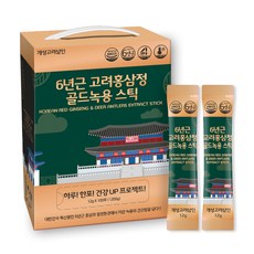 개성고려삼인 6년근 고려홍삼정 골드녹용 스틱 100p, 1개, 1200g