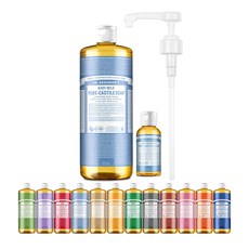 닥터브로너스 캐스틸 솝 950ml+60ml+펌프 세트 12종 택1, 얼그레이 950ml+60ml+펌프