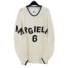 MM6 메종 마르지엘라 로고 니트 S52GP0110 S17947 101F IVORY [MSC011wh]