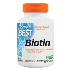 닥터스베스트 비오틴 5000mcg 베지 캡, 120정, 1개