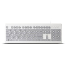 쓰리엠 USB 무소음 유선 키보드 K50, 화이트