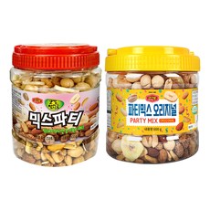 머거본 믹스파티 800g + 파티믹스 오리지널 믹스넛 600g 세트, 1세트