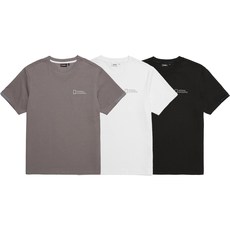 내셔널지오그래픽 루나서페이스 그래픽 남성 여름 반팔 티셔츠 라운드넥 기본핏 N212MTS230