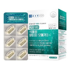 [종근당] 20100 미세조류 식물성 알티지 오메가3 30캡슐 6박스(6개월분)+쇼핑백 증, 30정, 6개